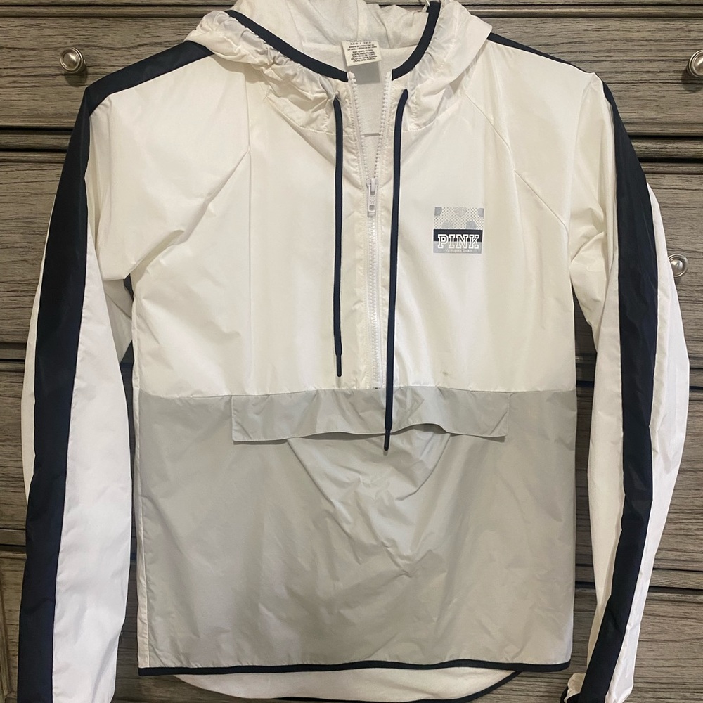 Pink Fleece Lined Rain Coat. Size XS/S